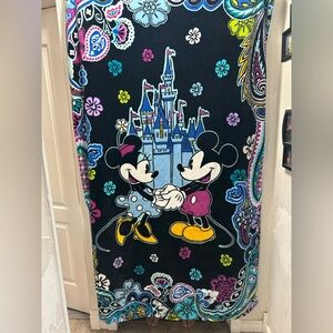Vera Bradley Disney Mickey & Minnie Castle Graphic Throw Blanket -
